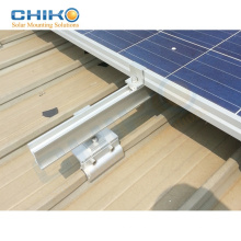 Waterproof clip lock solar brackets klip lok metal sheet roof clamp for solar mount